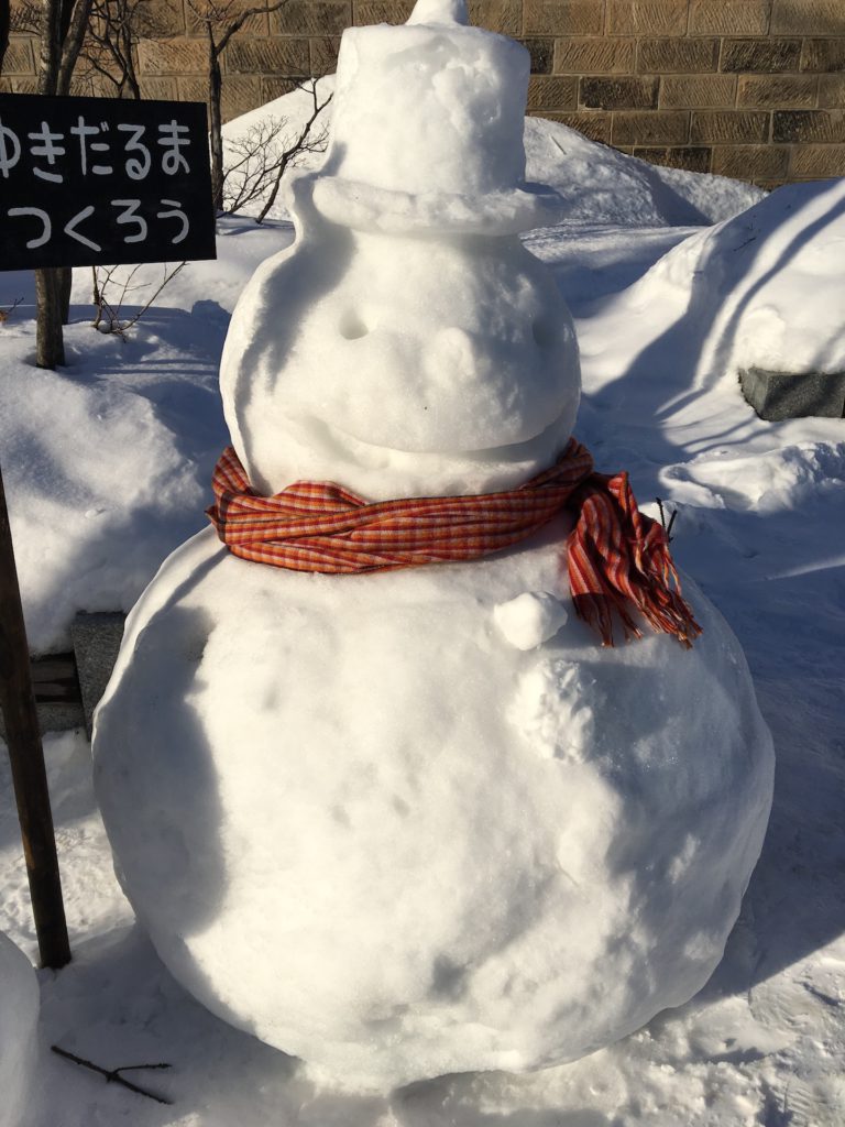 雪だるま大作戦 小樽朝里川温泉 ホテル 武蔵亭